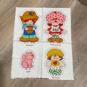 Strawberry Shortcake doll sewing cut out pattern